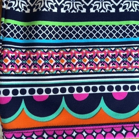 JUDE Connally Blue & White Print Off The Shoulder Mini Shift Dress S - Picture 11 of 13